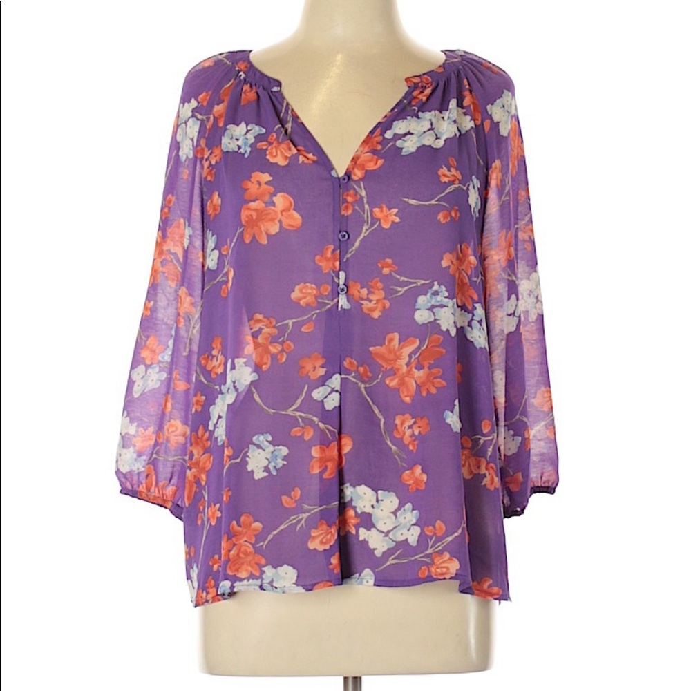 Apt. 9 3/4 Sleeve Blouse